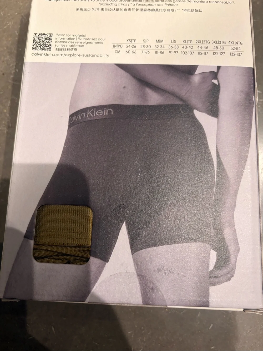 Calvin Klein microfiber stretch ultra soft modal boxer brief ,3 pack new